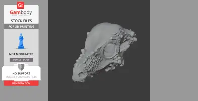 Vectisaurus Skull - Skull Replica STL