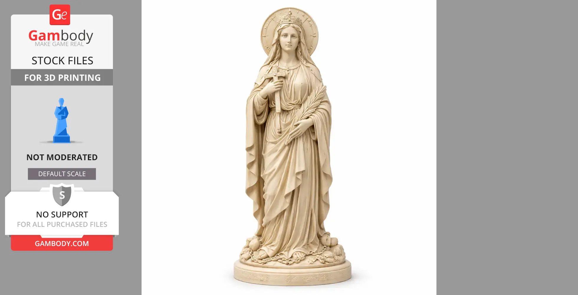 Saint Ariadne of Phrygia - Devotional Statue - STL 3D Print