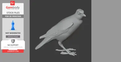 Bank myna - Prehistoric Animal STL