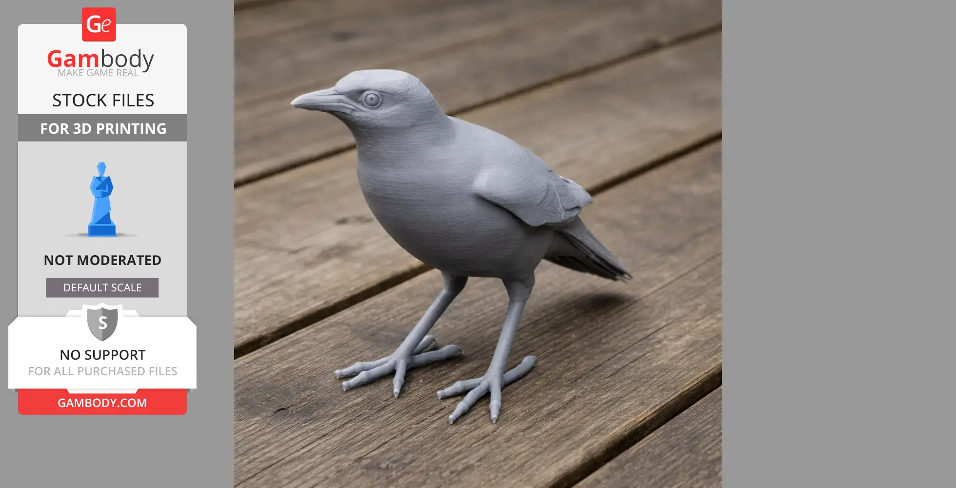 Bank myna - Prehistoric Animal STL