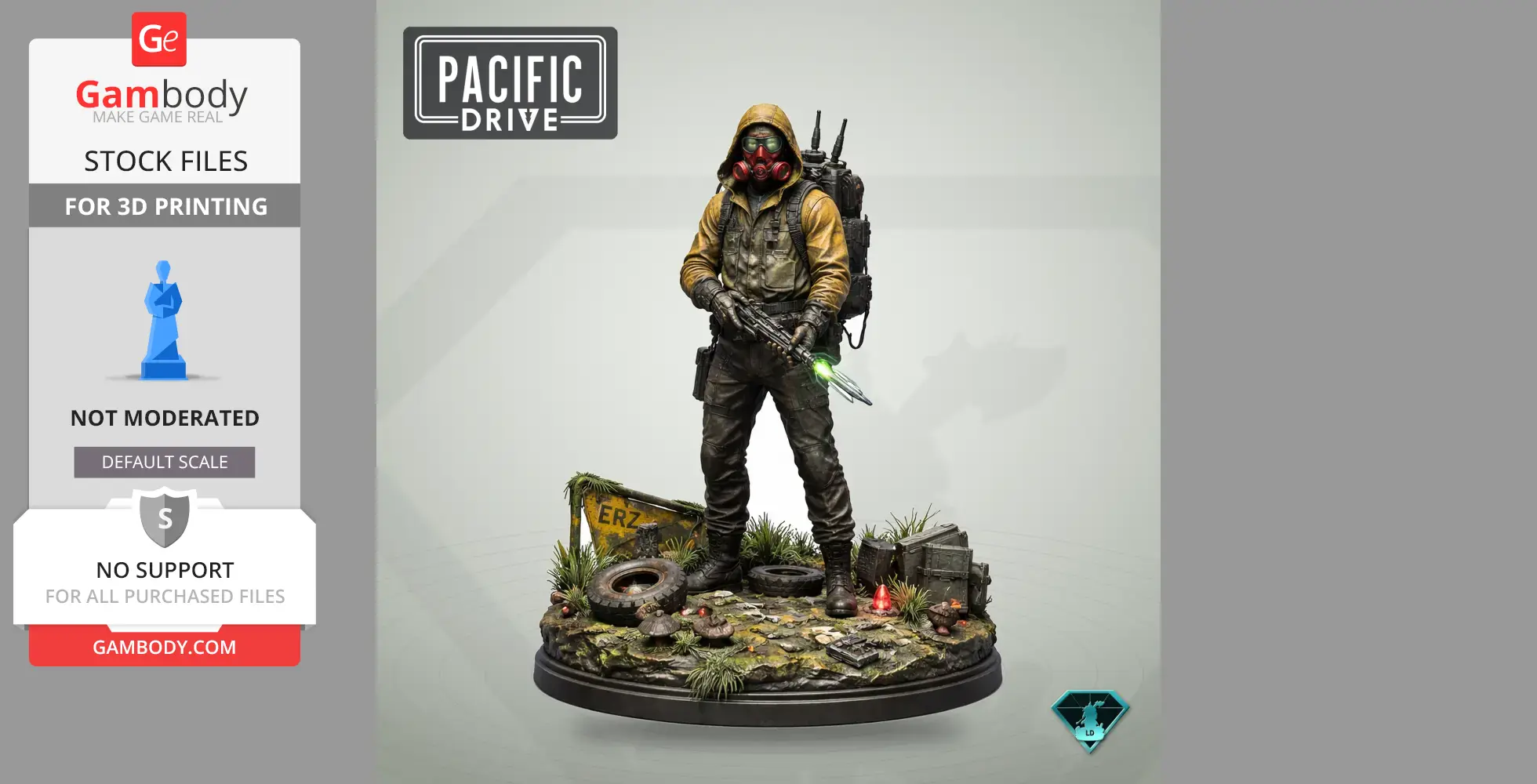 The Driver - Pacific Drive - Character Figure STL