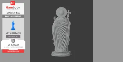 Saint Arialdo - Devotional Statue - STL 3D Print
