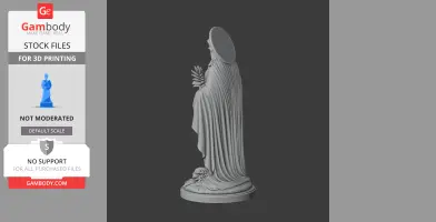 Saint Arilda of Oldbury - Devotional Statue - STL 3D Print