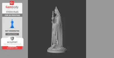 Saint Arilda of Oldbury - Devotional Statue - STL 3D Print
