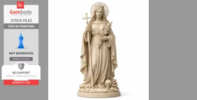 Saint Arilda of Oldbury - Devotional Statue - STL 3D Print