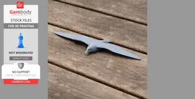 Bannerman's shearwater - Prehistoric Animal STL