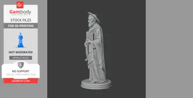 Saint Aristides of Athens - Devotional Statue - STL 3D Print