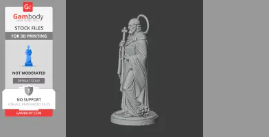 Saint Armogastes - Devotional Statue - STL 3D Print