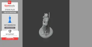 Saint Armogastes - Devotional Statue - STL 3D Print
