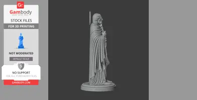 Saint Armogastes - Devotional Statue - STL 3D Print