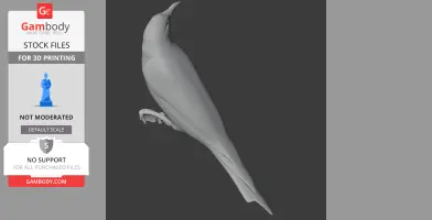 Bannerman's sunbird - Prehistoric Animal STL