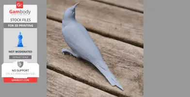 Bannerman's sunbird - Prehistoric Animal STL
