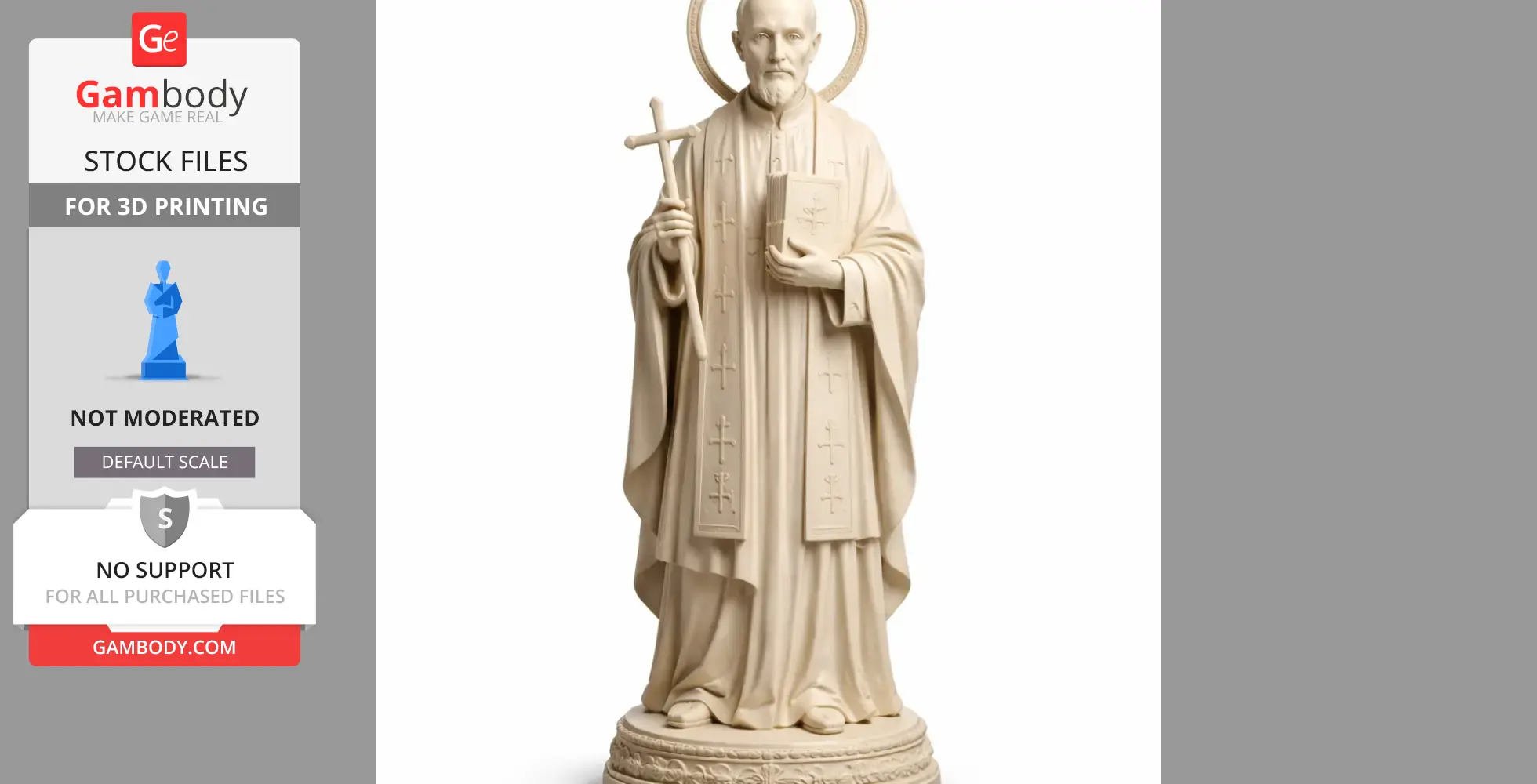 Saint Arnold Janssen - Devotional Statue - STL 3D Print