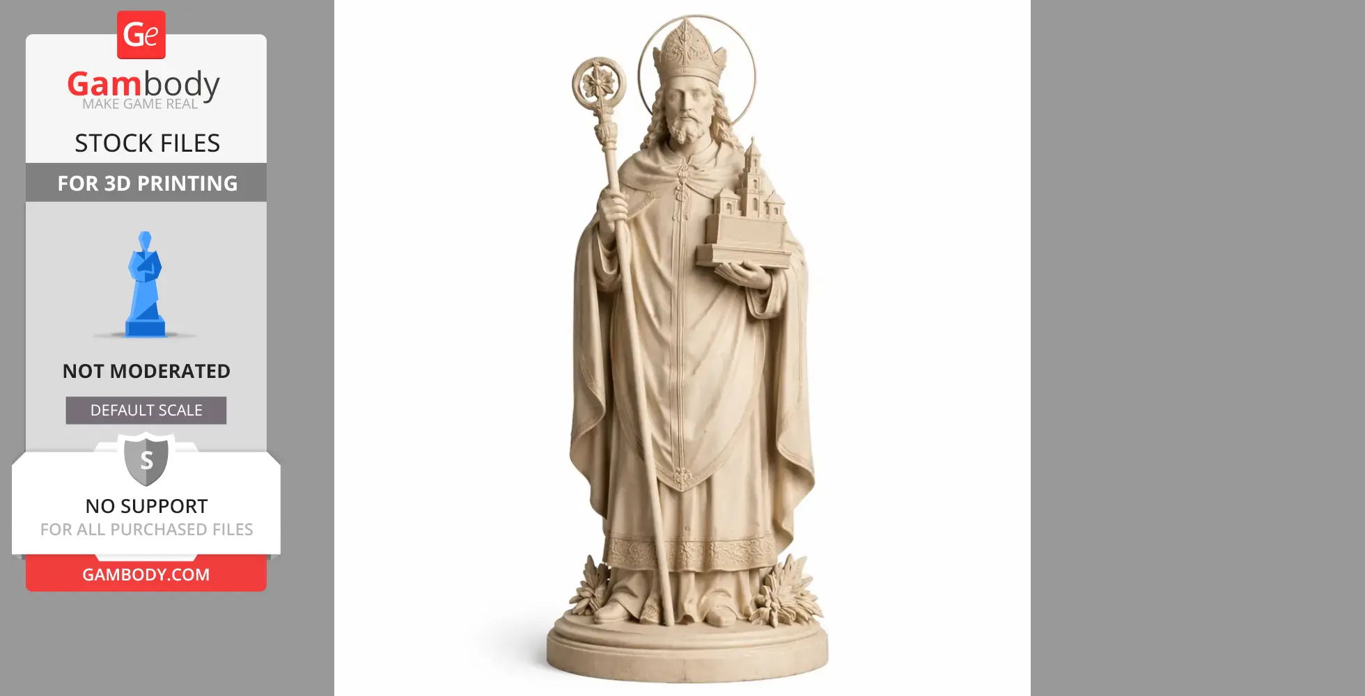 Saint Arnold of Arnoldsweiler - Devotional - STL 3D Print