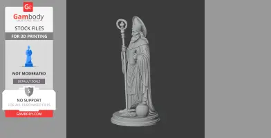 Saint Arnold of Soissons - Devotional Statue - STL 3D Print