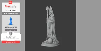 Saint Arnold of Soissons - Devotional Statue - STL 3D Print