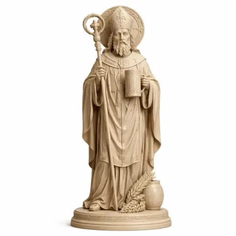 Saint Arnold of Soissons - Devotional Statue - STL 3D Print