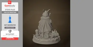 Scavenger - Rain World - Character Figure STL