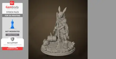 Scavenger - Rain World - Character Figure STL