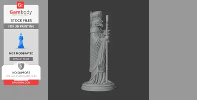 Saint Arnulf of Metz - Devotional Statue - STL 3D Print