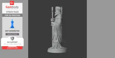 Saint Arnulf of Metz - Devotional Statue - STL 3D Print