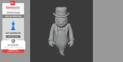 Mausoleums Ghost - Cuphead Figurine - Character Figure STL