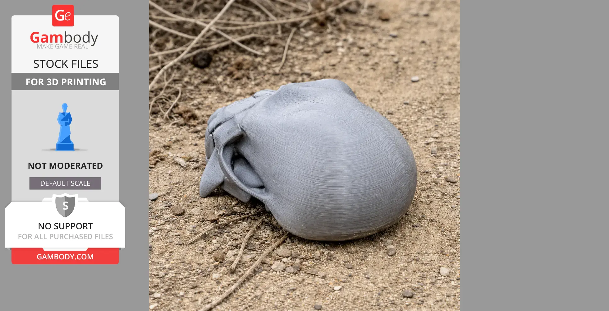 Vervet Monkey Skull - Skull Replica STL