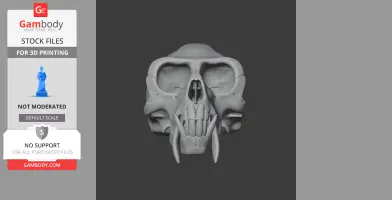 Vervet Monkey Skull - Skull Replica STL