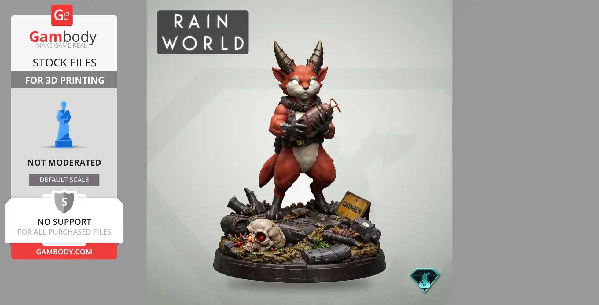Artificer - Rain World - Character Figure STL