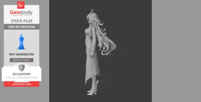 Mavuika - Genshin Impact Figurine - Character Figure STL