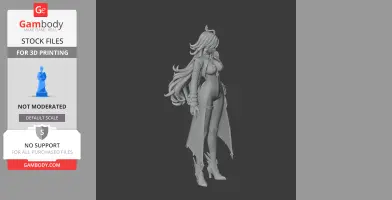 Mavuika - Genshin Impact Figurine - Character Figure STL