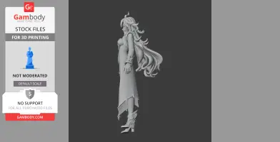 Mavuika - Genshin Impact Figurine - Character Figure STL