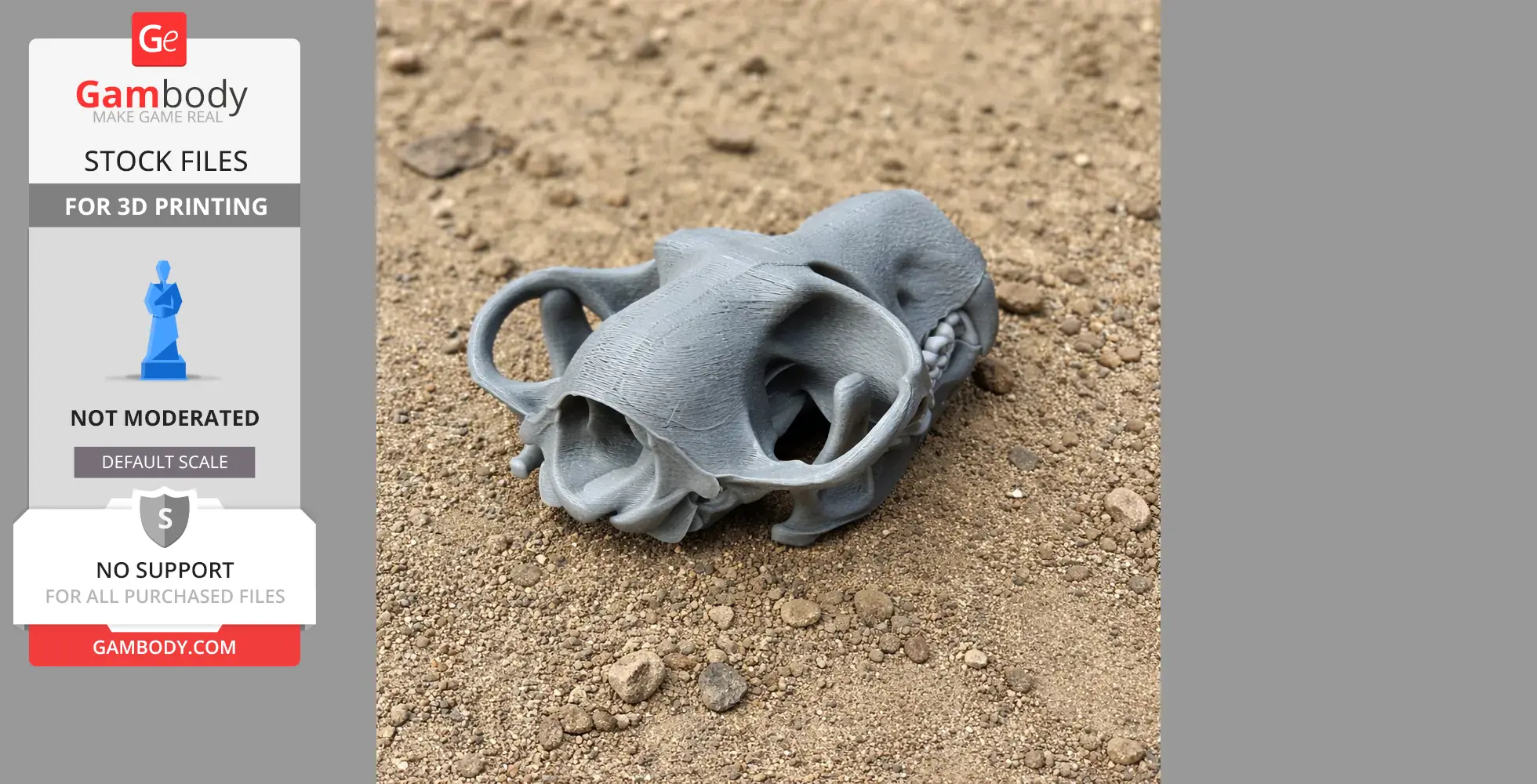 Volgatitan Skull - Skull Replica STL