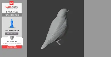 Bar-bellied pitta - Prehistoric Animal STL