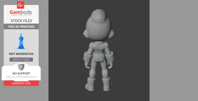 Max - Brawl Stars Figurine - Character Figure STL