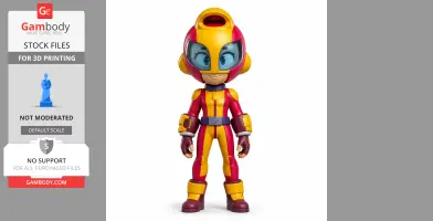 Max - Brawl Stars Figurine - Character Figure STL