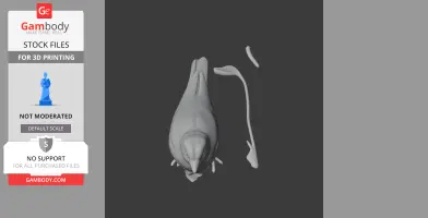Bar-tailed lark - Prehistoric Animal STL