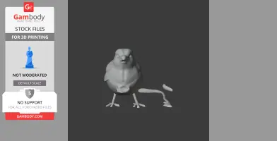 Bar-tailed lark - Prehistoric Animal STL
