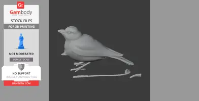 Bar-tailed lark - Prehistoric Animal STL