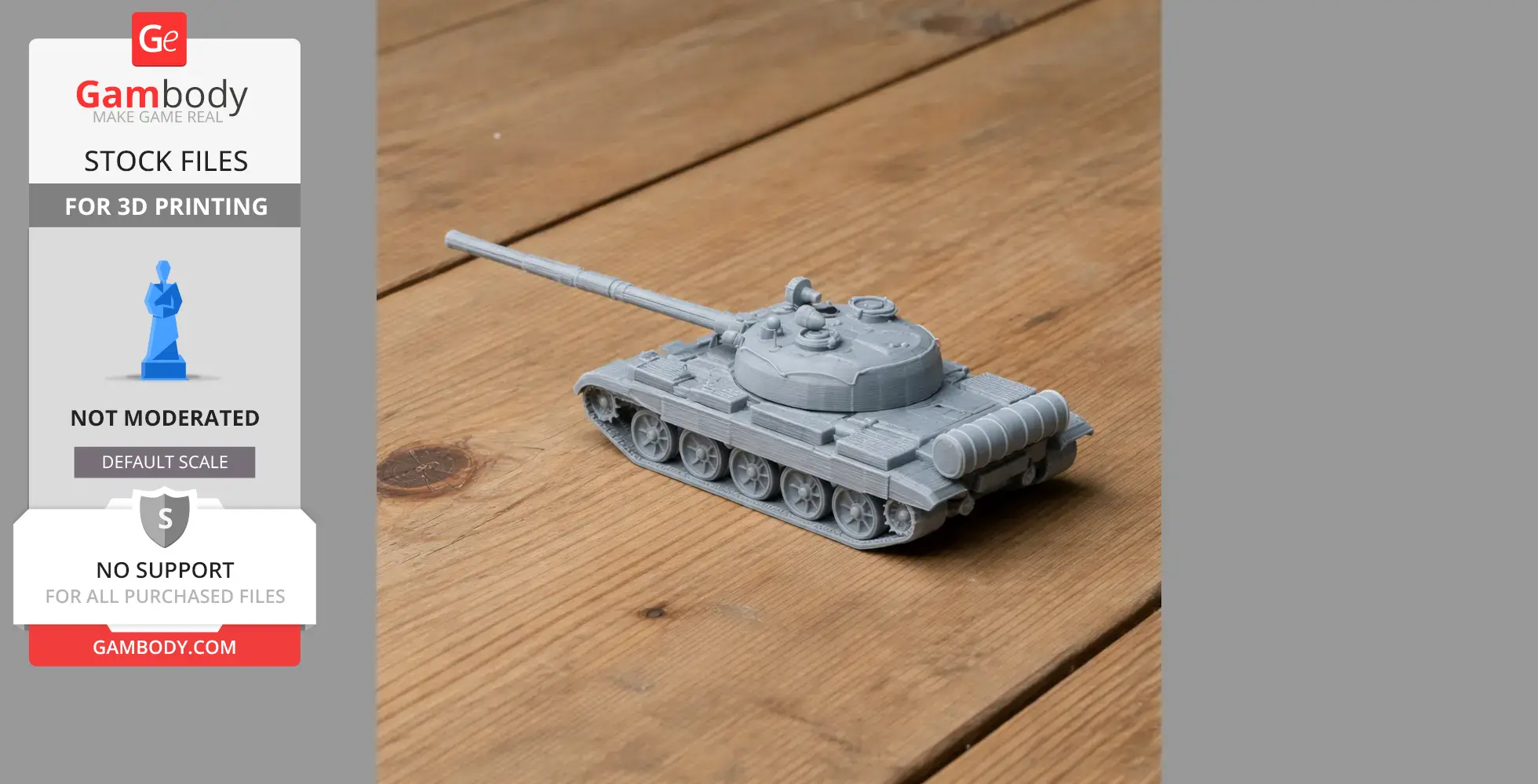 Object 166 - Tank Model STL