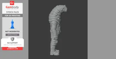Medium Worm - Factorio Figurine - Character Figure STL