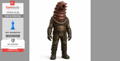 Medium Worm - Factorio Figurine - Character Figure STL