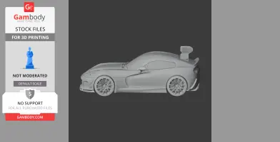 Dodge Viper - Scale Vehicle STL