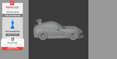 Dodge Viper - Scale Vehicle STL