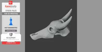 Water Buffalo Skull - Skull Replica STL