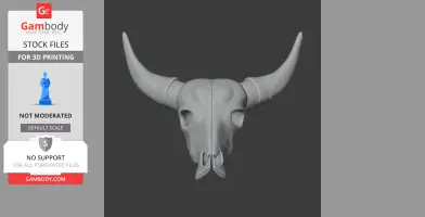 Water Buffalo Skull - Skull Replica STL