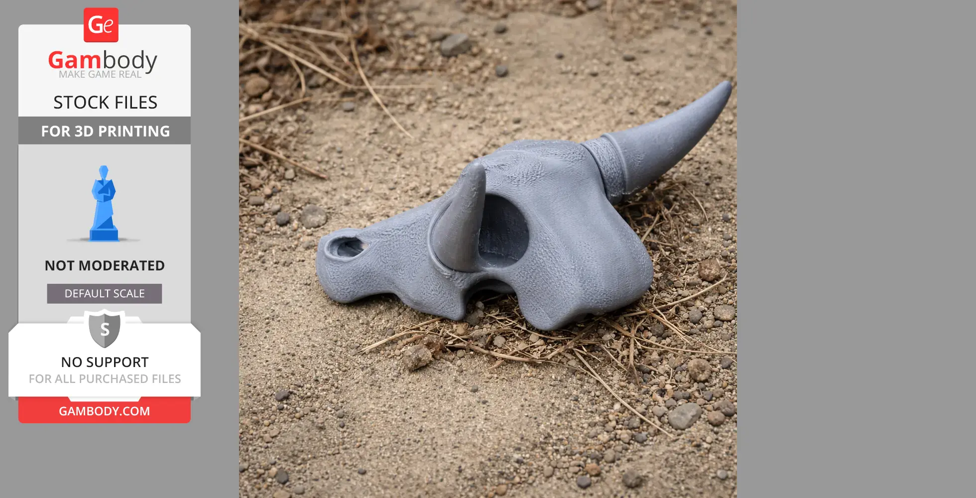 Water Buffalo Skull - Skull Replica STL