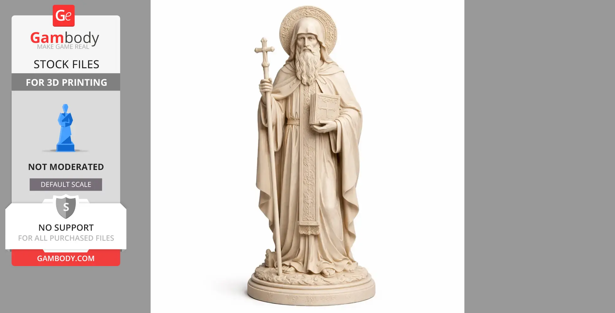 Saint Arsenius the Great - Devotional Statue - STL 3D Print