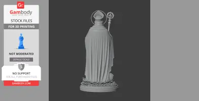 Saint Artaldus - Devotional Statue - STL 3D Print