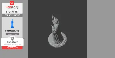 Saint Artaldus - Devotional Statue - STL 3D Print
